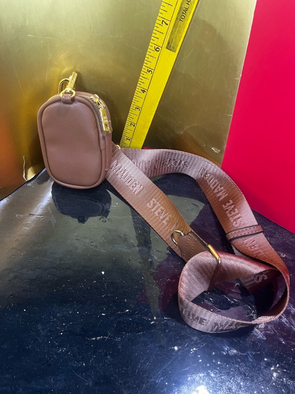 Steve Madden Brown Crossbody Strap Bag